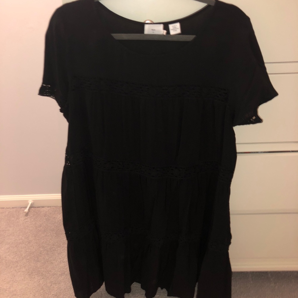 Urban Outfitters Smock Dress with Crochet Detail